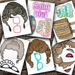 Digital 80's Stay Golden theme Props - no physical item | Retro | Bachelorette |