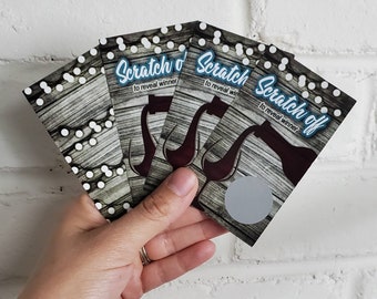 Wine Rustic party Scratch off Party Favor | Bridal Shower | Baby Shower | Sip and Paint | Vino
