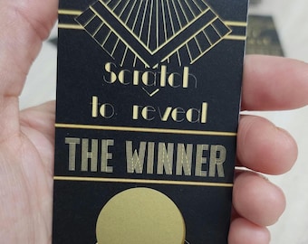 Roaring 1920s theme Scratch off | Baby shower | Bridal Shower |  Birthday party Game