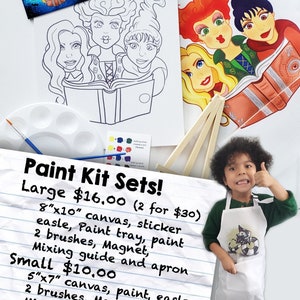 Small Painting Kit for kids 5&quot; x 7&quot; | DIY | Drawing | Canvas | Paint kit for Adults