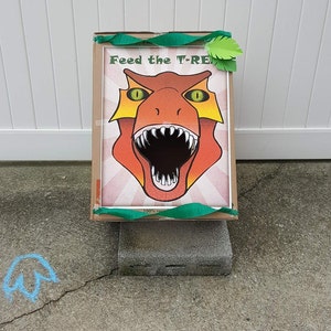 Digital Feed the Trex  Instant Download - No physical item Dinosaur Birthday