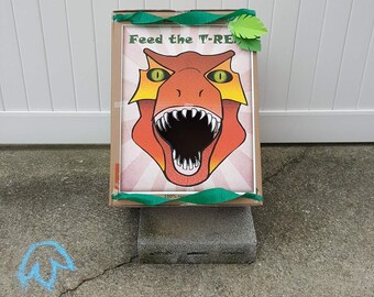 Digital Feed the Trex  Instant Download - No physical item Dinosaur Birthday