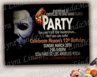 Digital Invitation Halloween Pumkin Ghost - NOT INSTANT