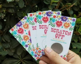 Fiesta theme Scratch off Baby shower Bridal Shower Game