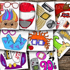 Digital 90's mix Cartoon theme Props - no physical item