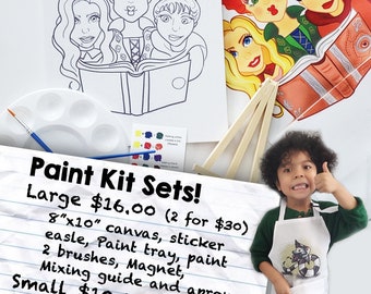 Custom Painting Kit for kids | DIY | Drawing | Canvas | Paint kit for Adults Birthday Party