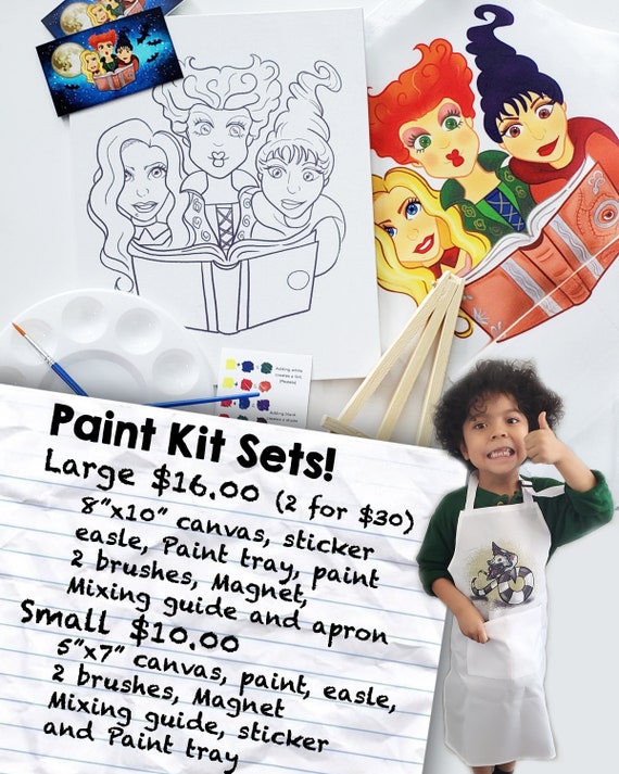 Custom Painting Kit for Kids DIY Drawing Canvas Paint Kit for Adults  Birthday Party 