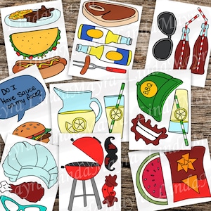 BBQ Birthday Party Summer theme Props - no physical item Hamburger