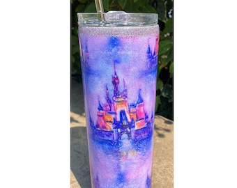 Disney Castle 20oz Skinny Handmade Tumbler (RTS)