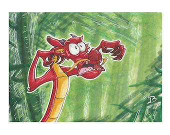 Mushu 5x7" Print
