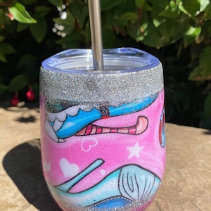 Princess Shoe 12oz Handmade Wine Tumbler (RTS)