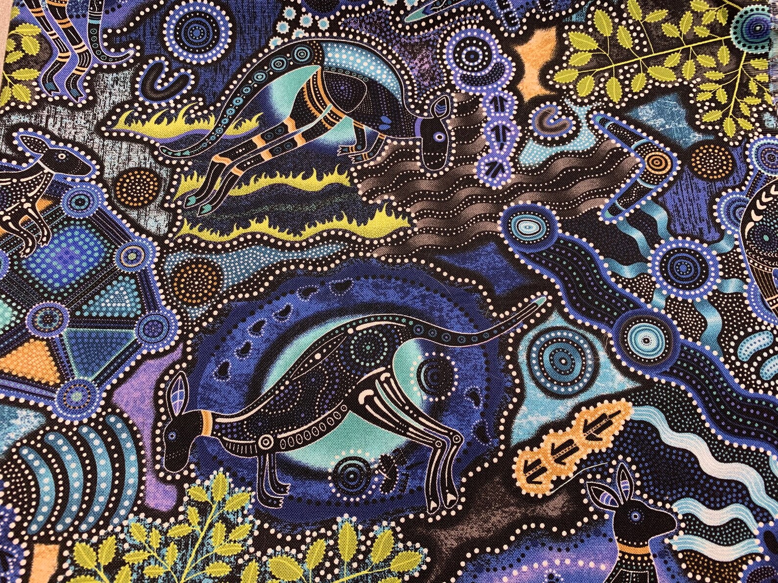 Kangaroo Aboriginal Australian art face mask with optional Etsy