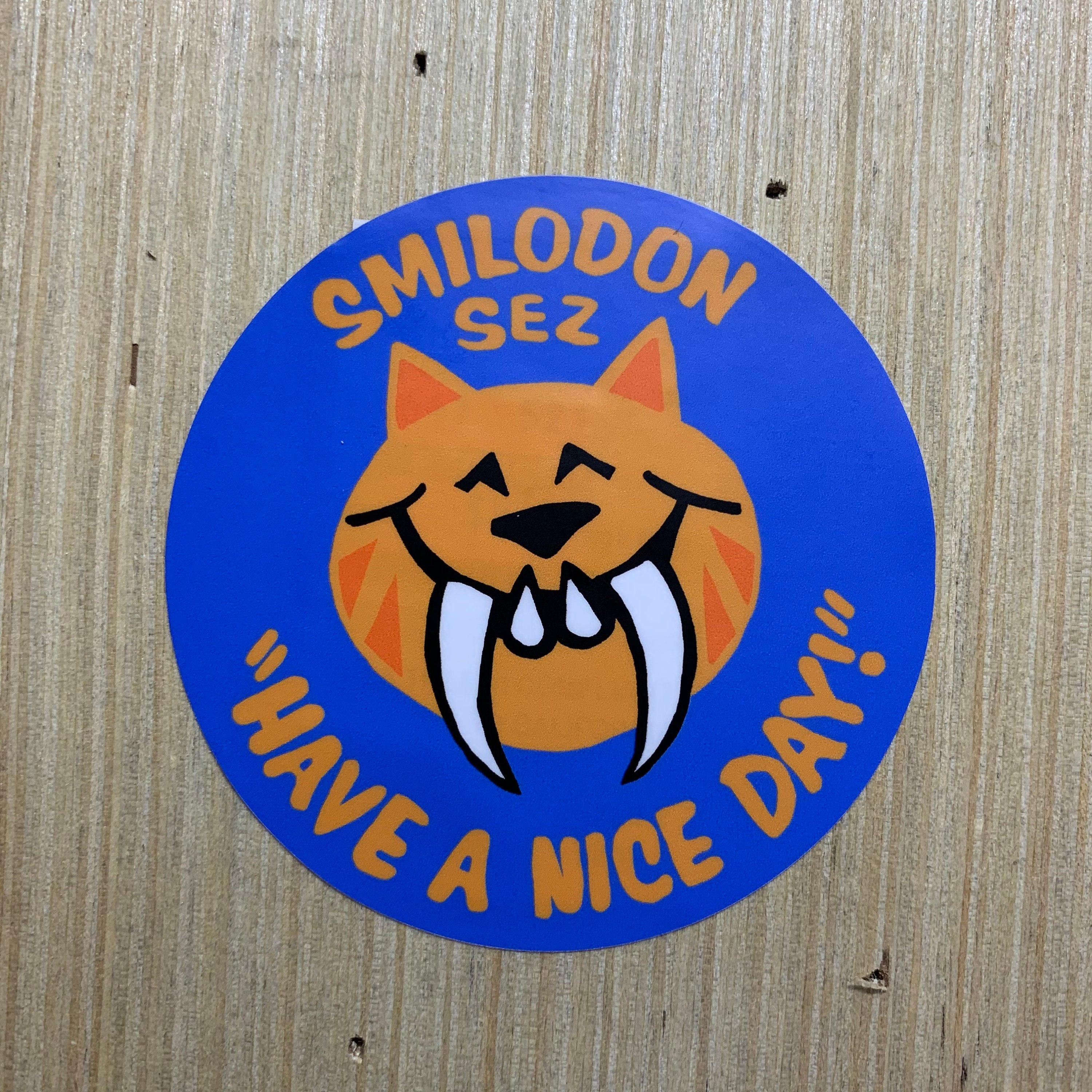 Smilodon Sticker Smilodon Vinyl Sticker - 3