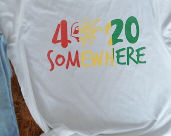 420 Somewhere Tee, 420 Shirt,  Unisex T-Shirt, 420 clothing, it's 420 somewhere shirt, Stoner Shirt, Weed T Shirt, 420 Friendly Shirt