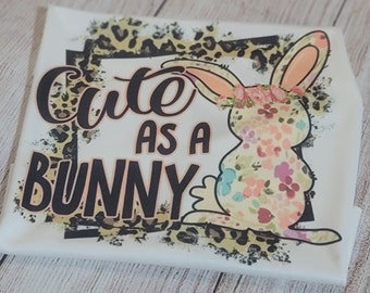 Leopard Cute Bunny Shirt, Easter Shirt, Leopard Easter Bunny Kids Shirt, Easter Matching Shirt, Cute Easter Bunny Shirt,