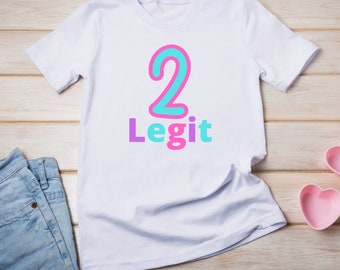 2 Legit Birthday Shirt, Hip Hop Birthday, Second Birthday, Two Legit Birthday Shirt, Two Legit Party, Birthday, 2 legit 2 quit, 2nd Birthday