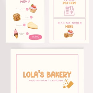 Montessori Play Bakery Printables, Kids Dramatic Role Play (Digital Download)