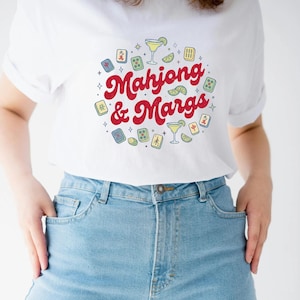 Mahjong and Margs PNG, Mahjong Shirt Design, Margarita Graphic Tee, Funny Mahjong Gift, Sublimation Design, Mahjong Lover PNG Bundle