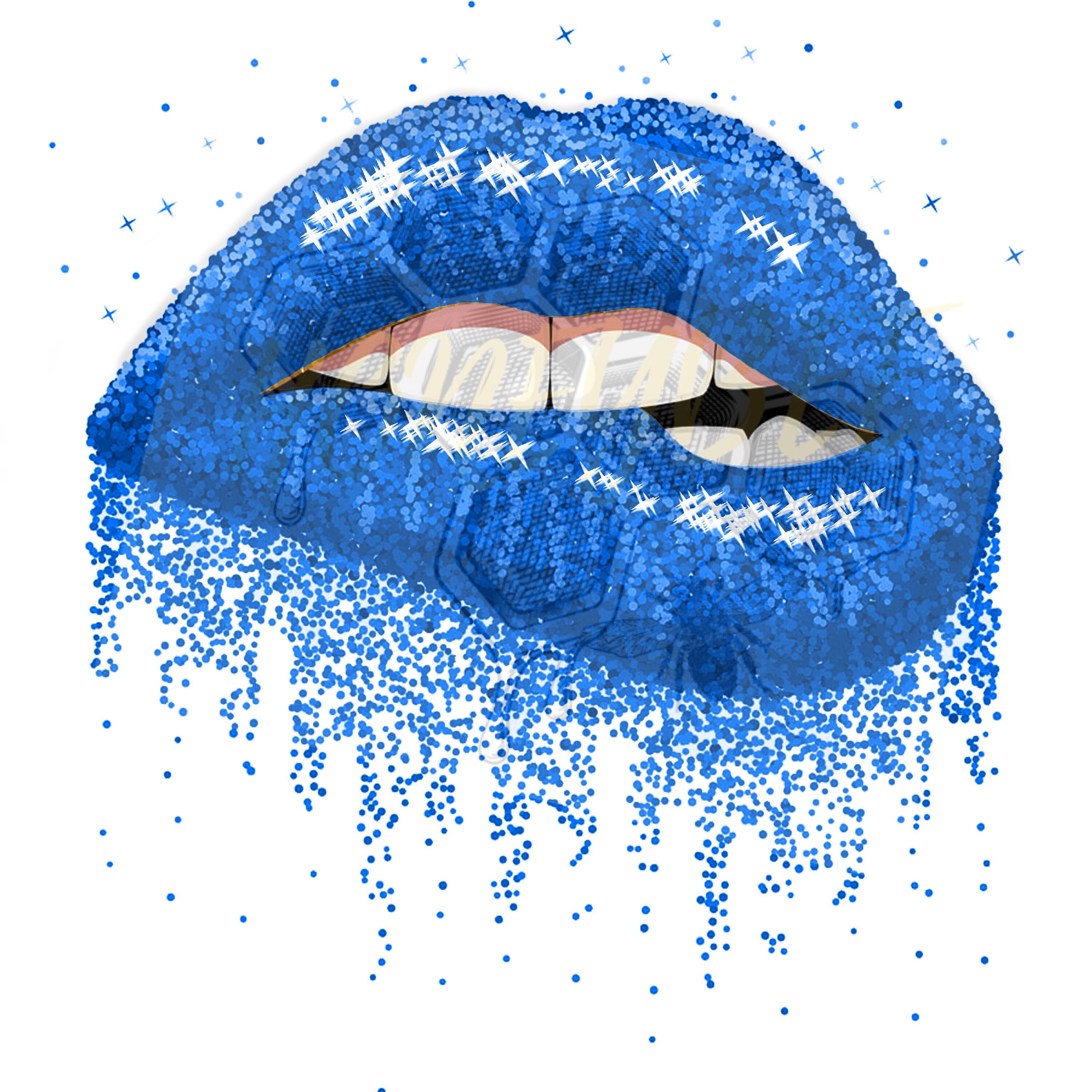 Dripping Lips PNG Biting Lips JPG Glitter Lips Lip Clipart | Etsy