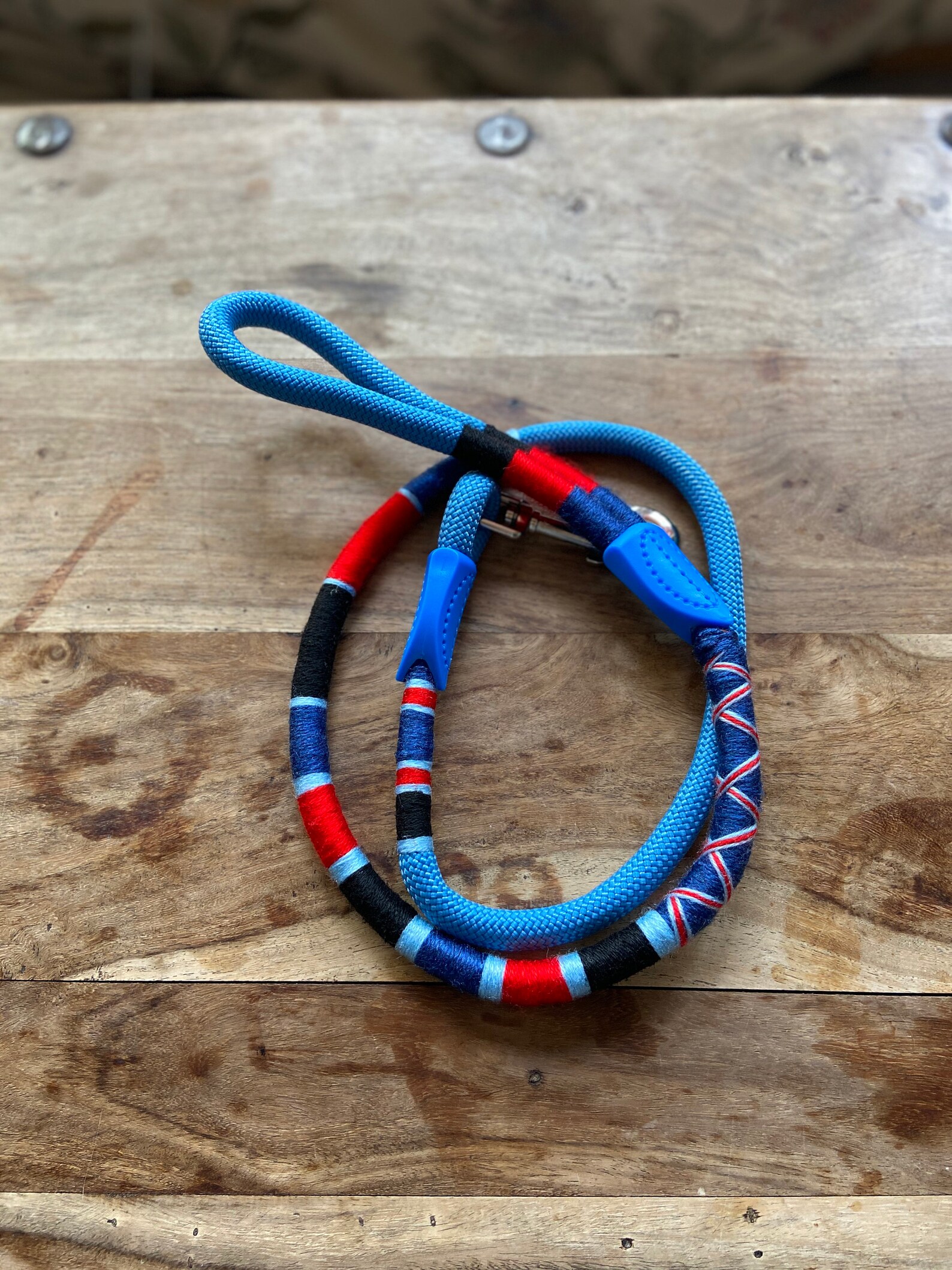 Dog Leash Blue Ocean Handcrafted Etsy