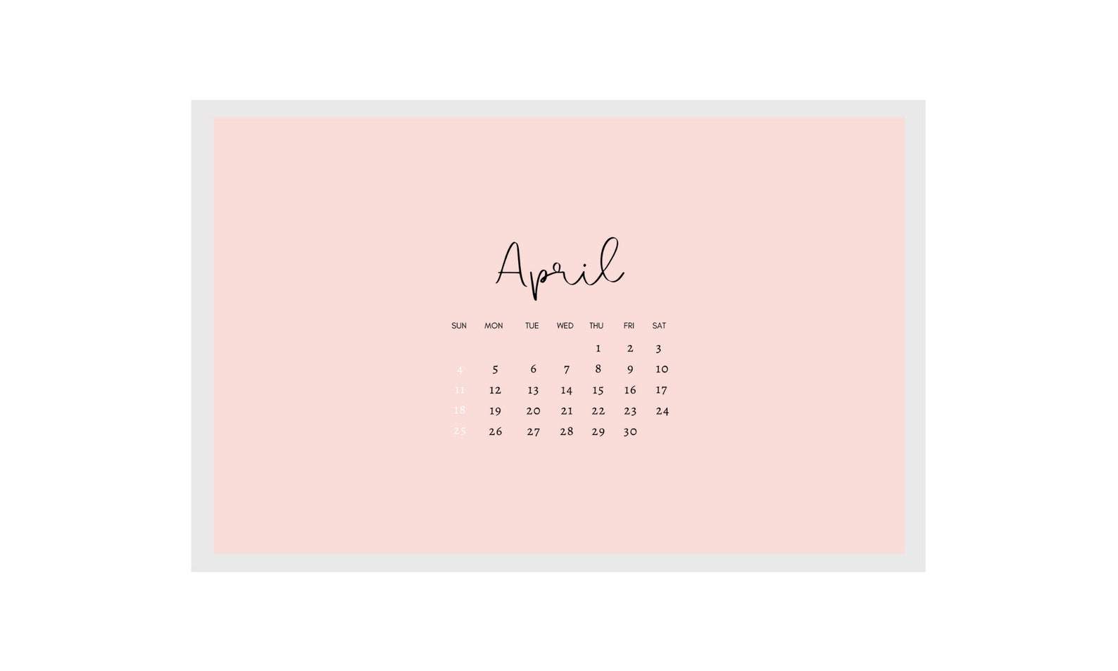 Calendario mensual 2021-2022 / Fondo de pantalla de escritorio | Etsy