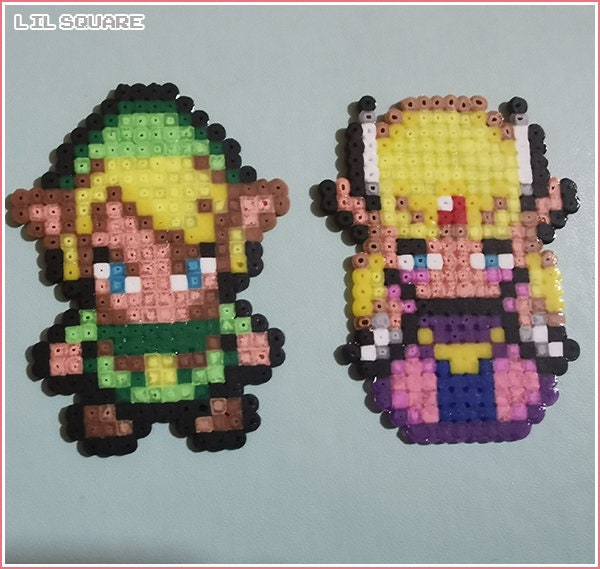 Link & Zelda Hama beads | Etsy