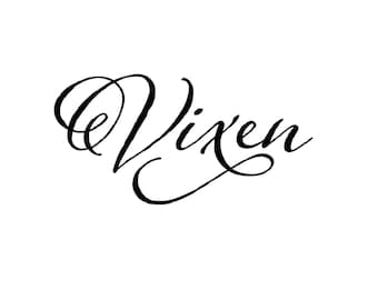 Vixen Temporary Tattoo - Available in Two Sizes