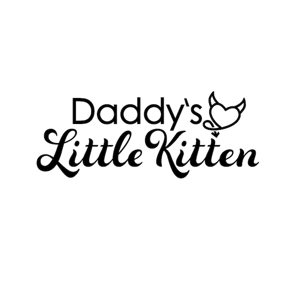 Daddy's Little Kitten Temporary Tattoo 2 Pack