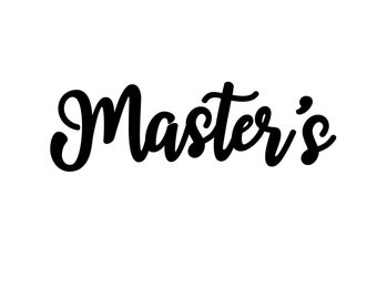 Master's Temporary Tattoo - Available in Two Sizes