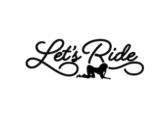 Let's Ride Temporary Tattoo - Available in Two Sizes