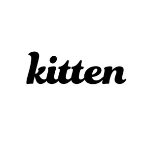 Kitten Temporary Tattoo - Available in Two Sizes