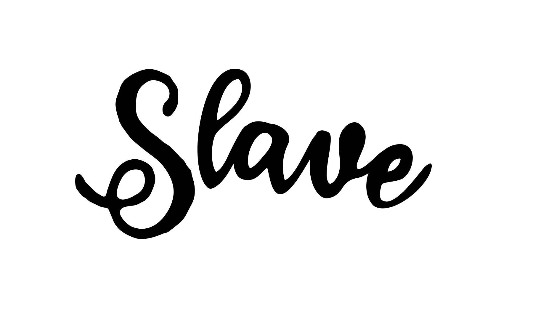 Slave Temporary Tattoo 2 Pack Etsy Uk 