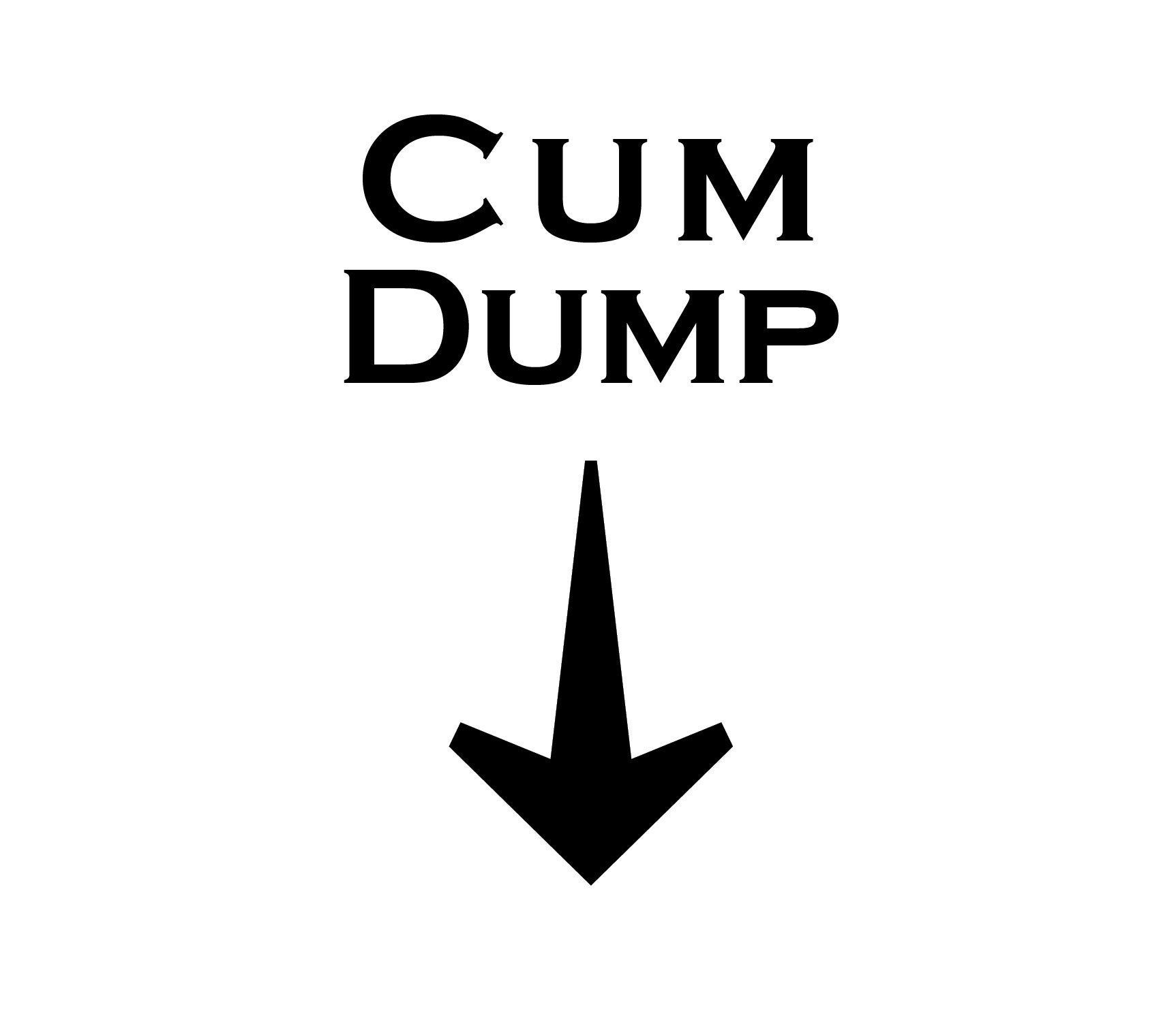 Cum Dump and Arrow Temporary Tattoo 2 Pack