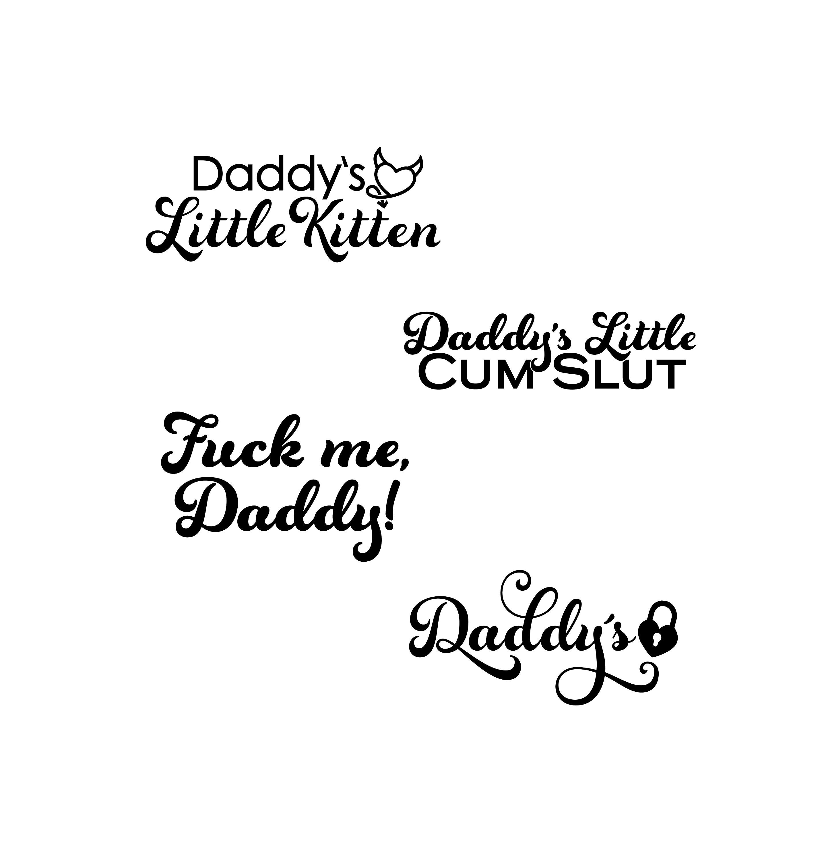 The Mmm Love Me Daddy Pack 4 Temporary Tattoos