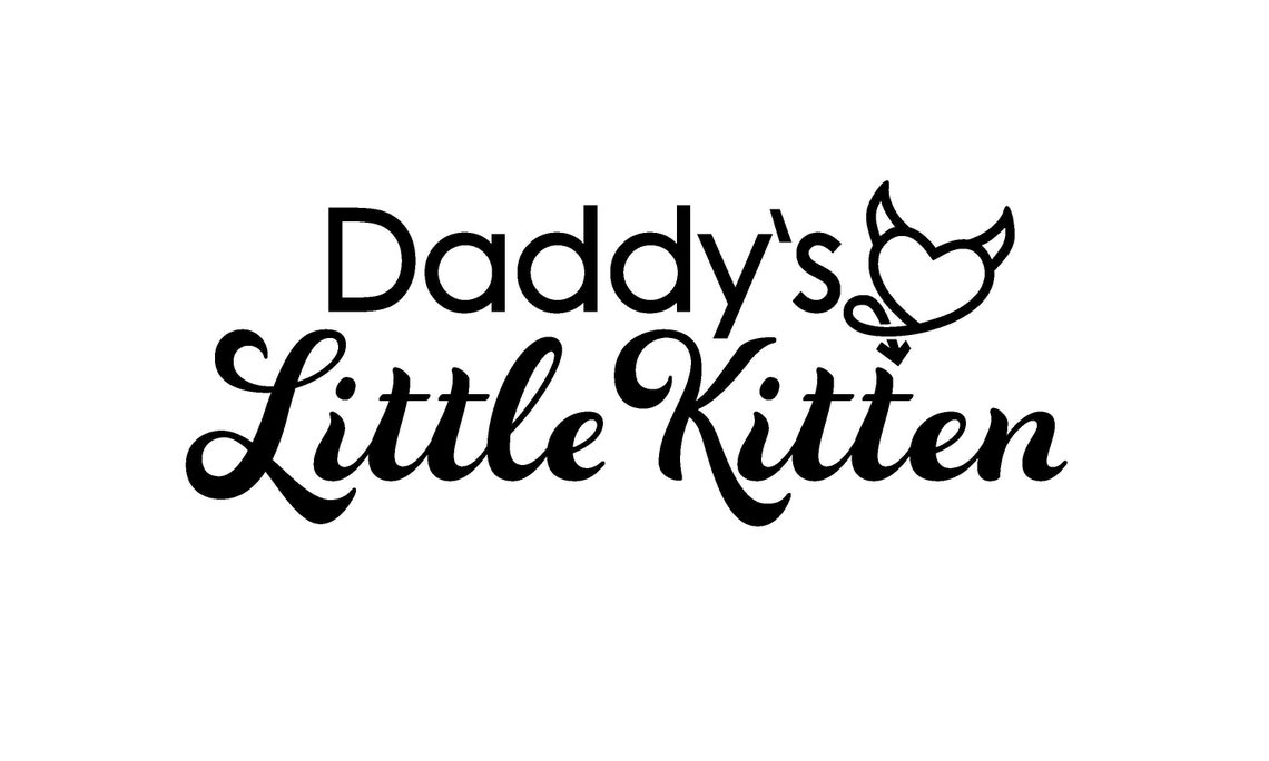 Daddy's Little Kitten Temporary Tattoo 2 Pack - Etsy