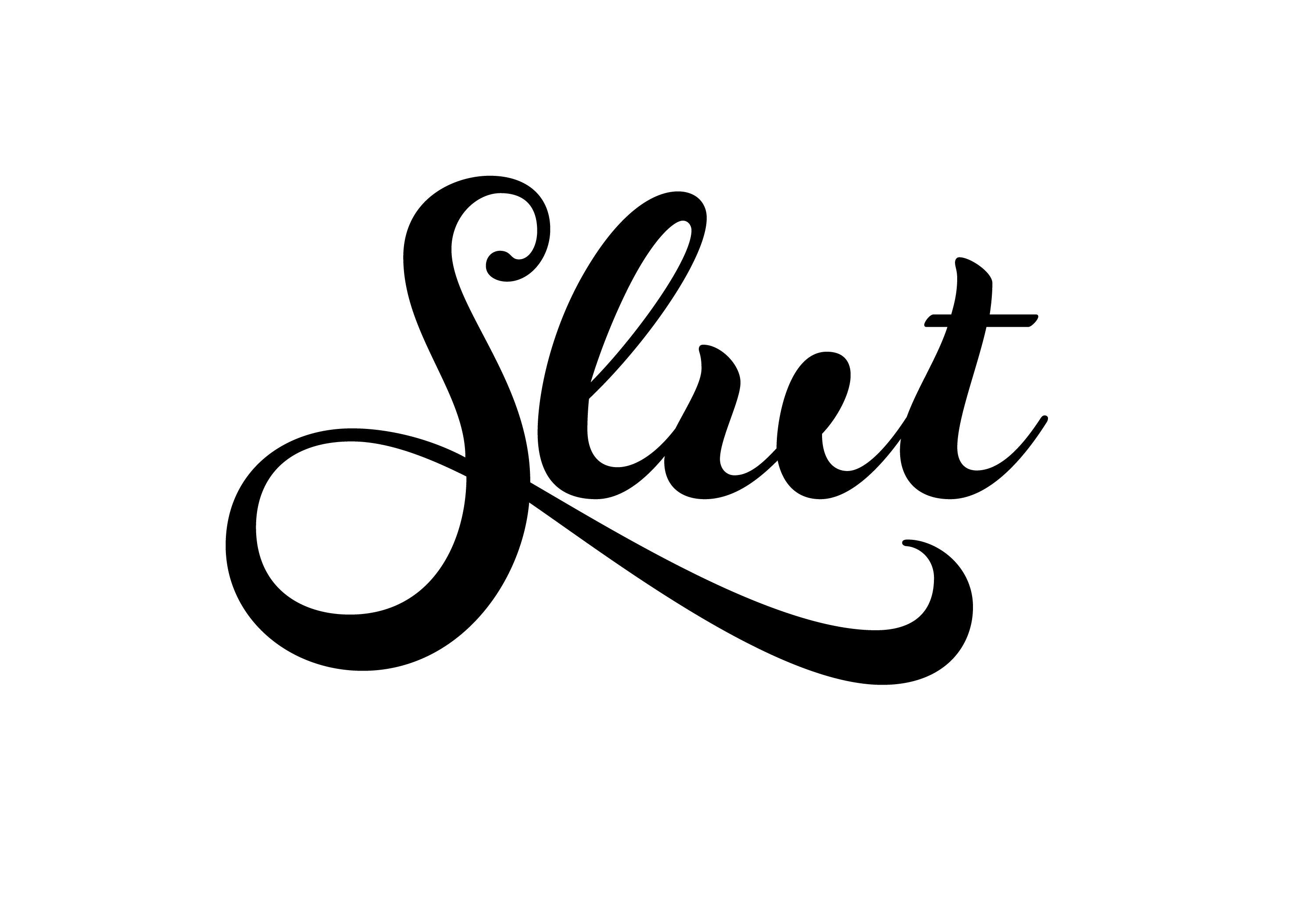 Slut Temporary Tattoo 2 Pack Etsy Uk