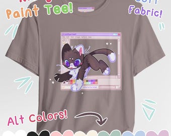 Maglietta unisex "Nostalgic Paint Kitty!"