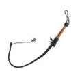 Leather Bullwhip with Wooden Handle, Single Tail Whip with Balanced Handle, BDSM Flogger, Mature product logo