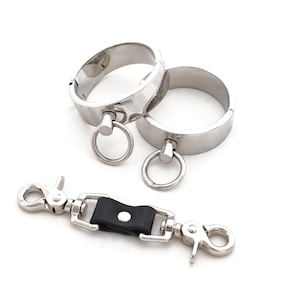 Polsini in metallo ad alta resistenza in acciaio chirurgico, polsiere industriali, bracciale con bloccaggio strutturale