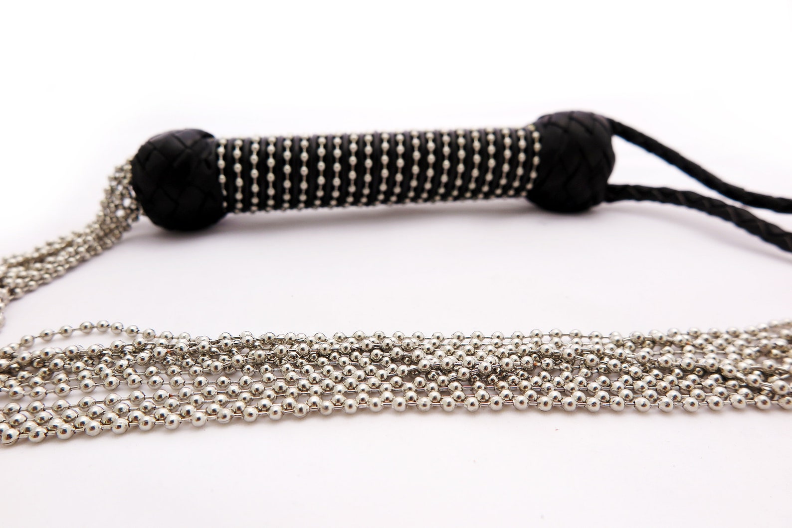 Chain Flogger With Leather Handle Metal Flogger for Master Etsy