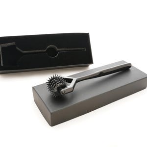 Black Wartenberg Pinwheel with One, Three or Five Heads for Sensation Sex Play