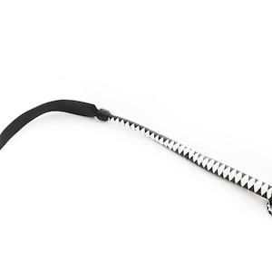 Braided Leather Single Tail Whip, Leather Kantschu Stockwhip, SM Dragon Whip with Long Tongue, 100cm / About 3 Feet with Handle