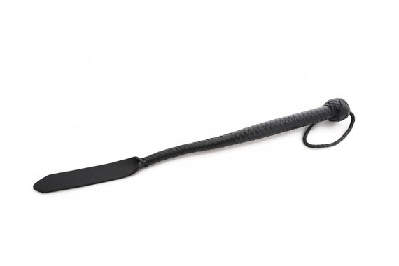Leather Stinger Whip - Kinky BDSM Tongue Whip, Light to Medium Impact: 57cm / 22 inches