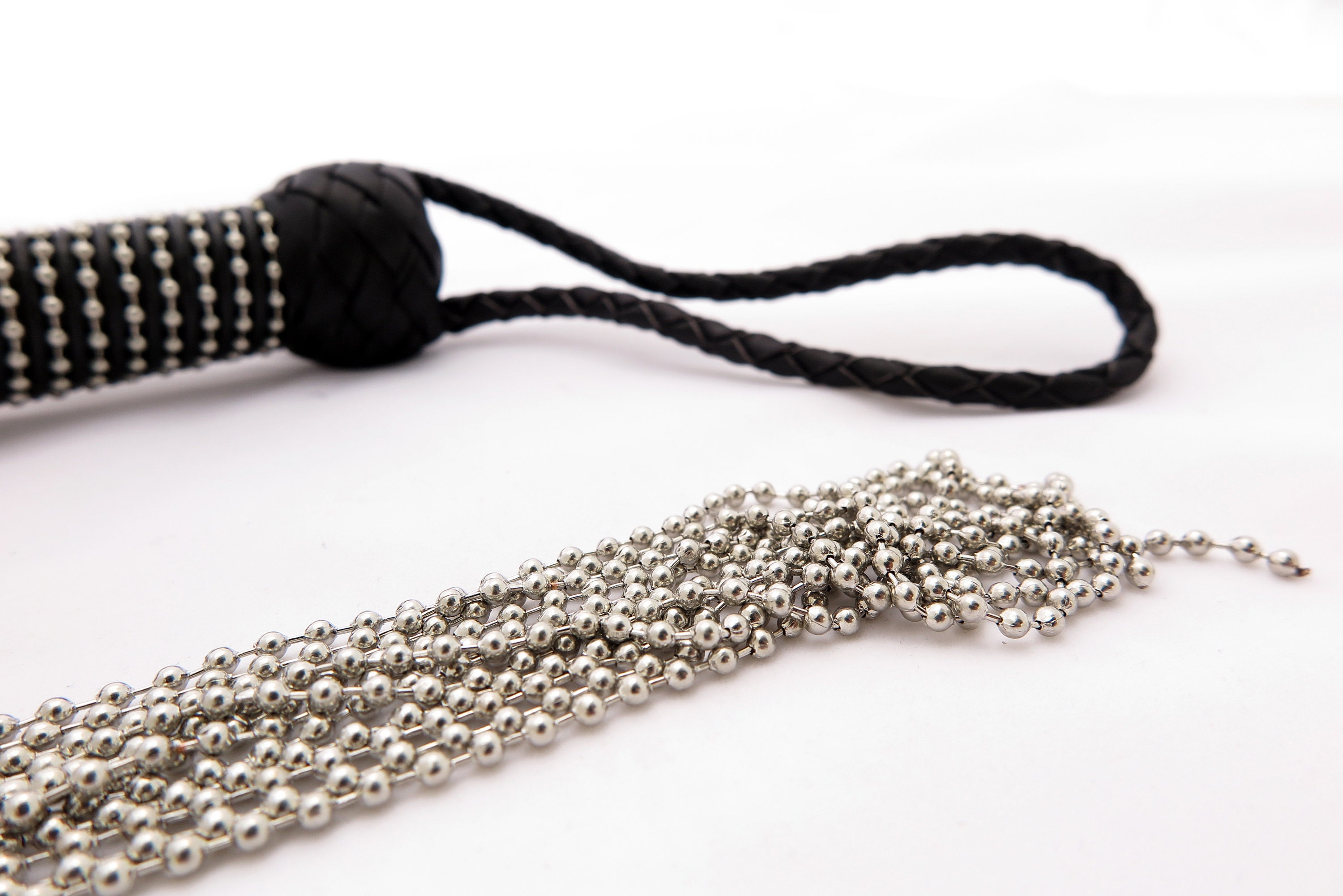 Chain Flogger With Leather Handle Metal Flogger for Master Etsy