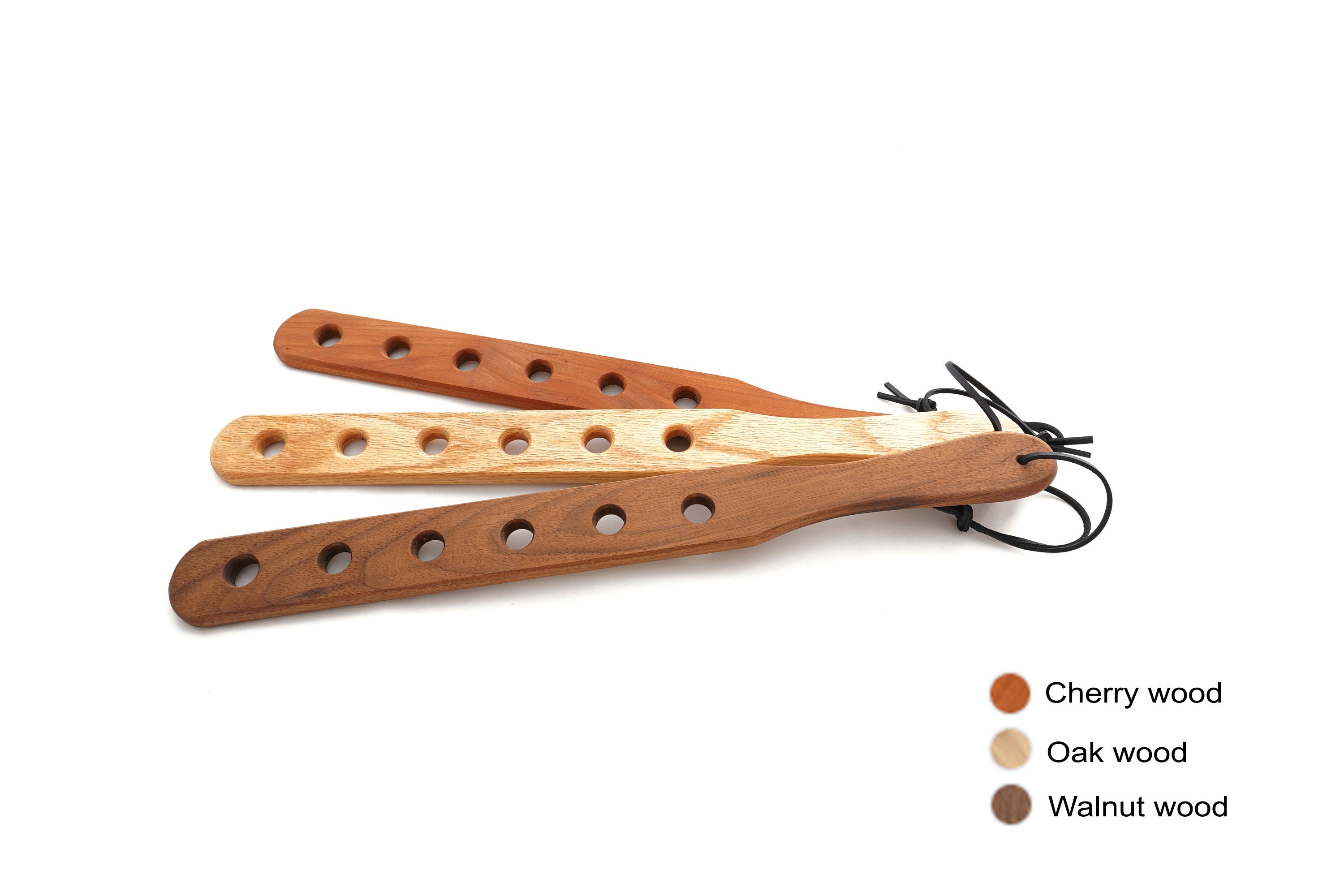 Spanking Paddle 14 with Holes, Wood Spanking 14 Paddle with Holes –  PleasureFactorys