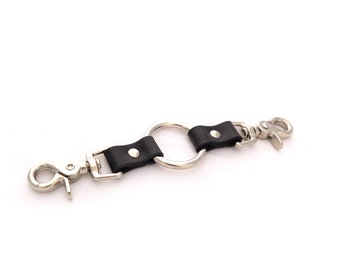 O-Ring BDSM Cuff Connector for Handcuffs or Ankle Cuffs, Leather BDSM Bondage Accessories