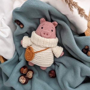 Häkelanleitung Amigurumi Schweinchen Trüffel (Deutsch, English) Crochet Pattern Pig Truffle