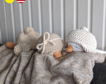 Schema all'uncinetto per l'oca coccolosa amigurumi Ida (tedesco, inglese)