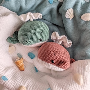 Crochet Pattern Amigurumi Whale Walter (German, English) Crochet Pattern Whale Walter