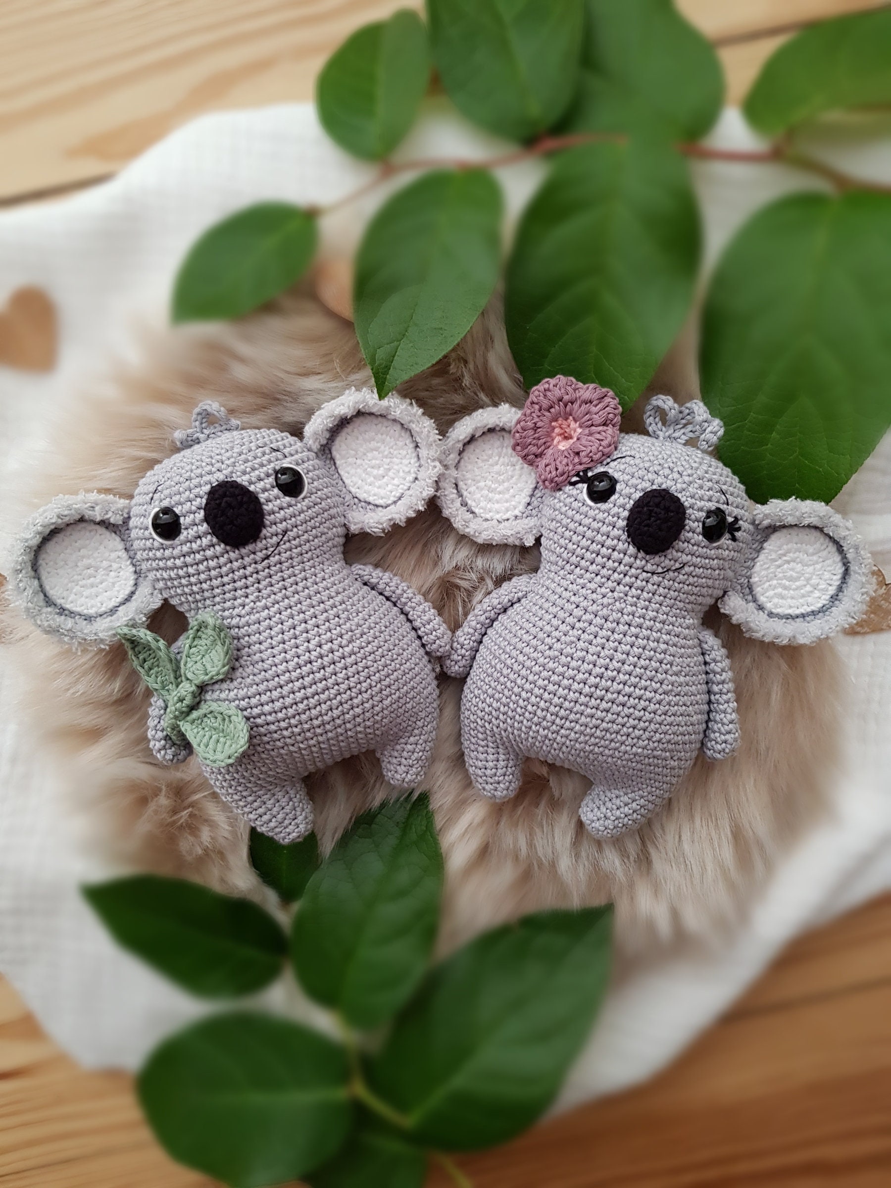 Häkelanleitung Amigurumi Koala Bob & Betty (Deutsch, English) Crochet Pattern Koala Bob and Betty